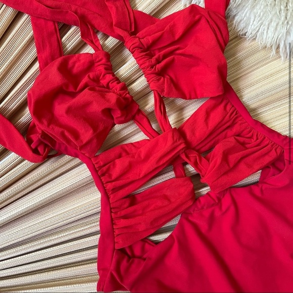 BLUE LIFE WOODSTOCK RED ONE PIECE SWIMSUIT - Picture 5 of 5